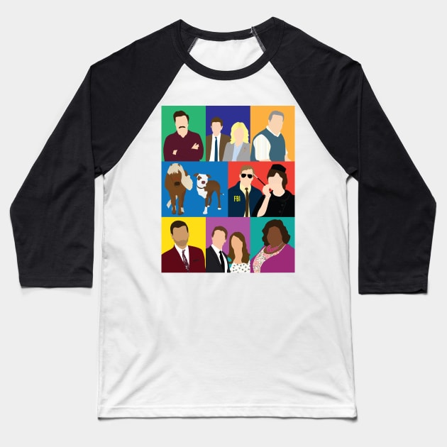 Parks and Rec Baseball T-Shirt by ehaverstick